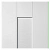 Three Sliding Doors and Frame Kit - Axis Ripple White Primed Door