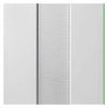 Four Sliding Wardrobe Doors & Frame Kit - Axis Ripple White Primed Door