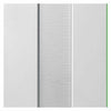 Four Sliding Wardrobe Doors & Frame Kit - Axis Ripple White Primed Door