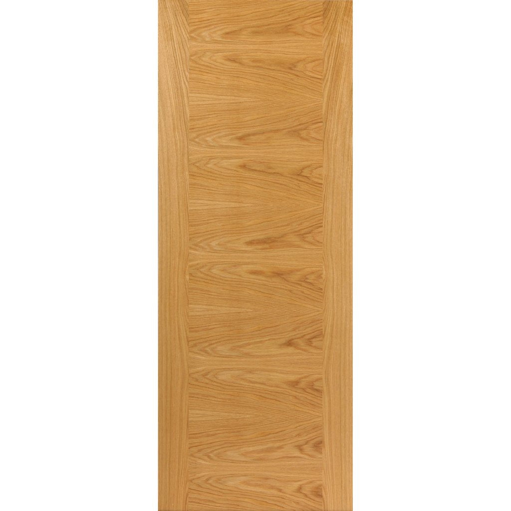 J B Kind Ostria Flush Oak Door Pair - Prefinished