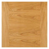Three Sliding Wardrobe Doors & Frame Kit - Ostria Flush Oak Door - Prefinished