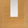 Ostria Oak Single Evokit Pocket Door Detail - Clear Glass - Prefinished