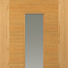 Ostria Oak Single Evokit Pocket Door Detail - Clear Glass - Prefinished