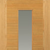 Ostria Oak Double Evokit Pocket Door Detail - Clear Glass - Prefinished