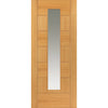 Sirocco Oak Single Evokit Pocket Door - Clear Glass - Prefinished