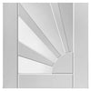 Three Sliding Doors and Frame Kit - Calypso Aurora White Primed Door - Clear Glass