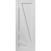 Calypso Aurora Shaker Single Evokit Pocket Door - White Primed