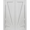 J B Kind Calypso Aurora White Primed Panel Door Pair