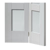 Shaker 4L Bifold Door - White Primed