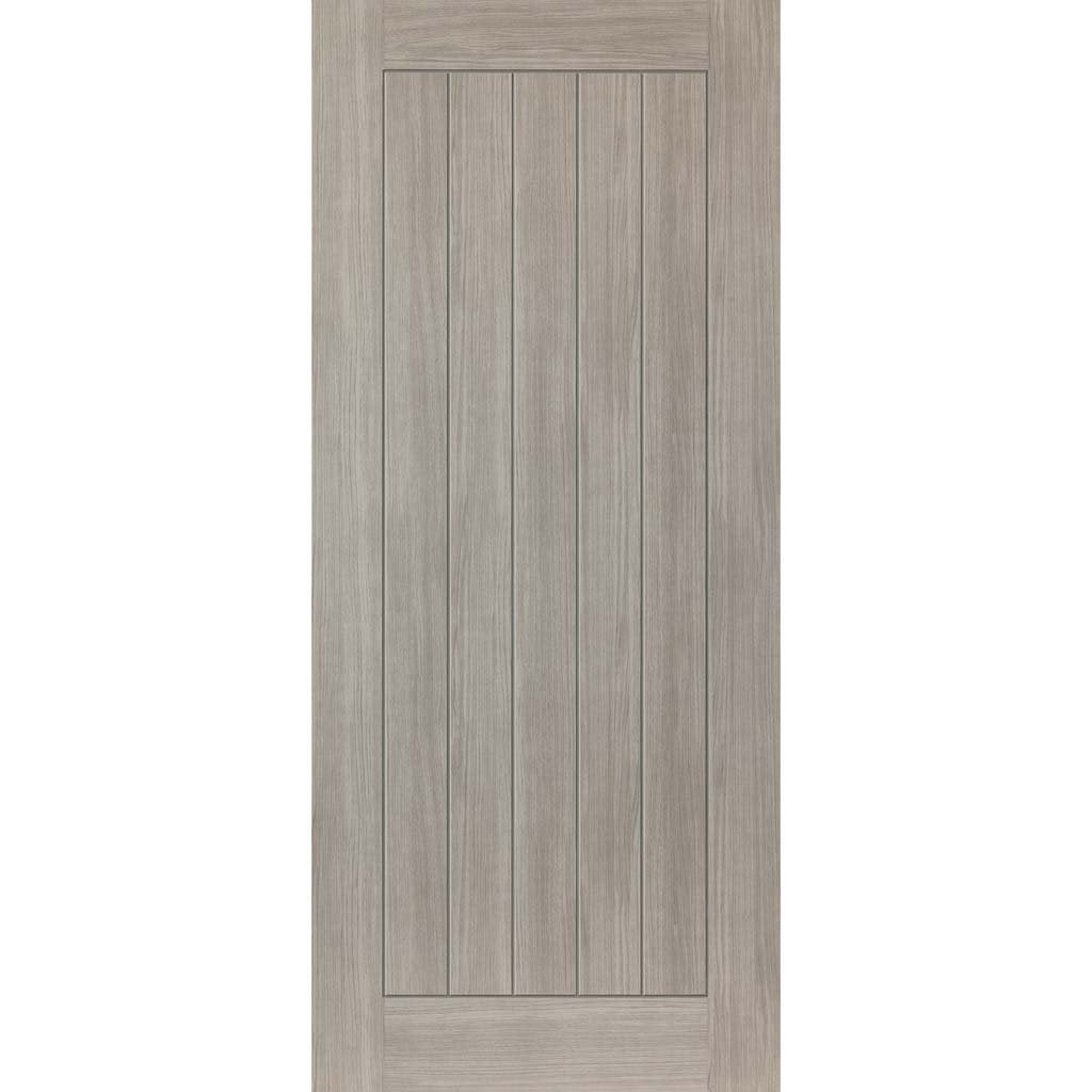 J B Kind Laminates Colorado Grey Coloured Door Pair - 1/2 Hour Fire Rated - Prefinished