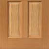 Single Sliding Door & Track - Grizedale Oak Door - Prefinished