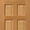 Single Sliding Door & Track - Grizedale Oak Door - Prefinished
