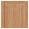 Laminates Hudson Oak Coloured Double Evokit Pocket Door Detail - Prefinished