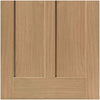 J B Kind Oak Shaker Eiger Fire Door - 1/2 Hour Fire Rated