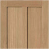 J B Kind Oak Shaker Eiger Fire Door - 1/2 Hour Fire Rated