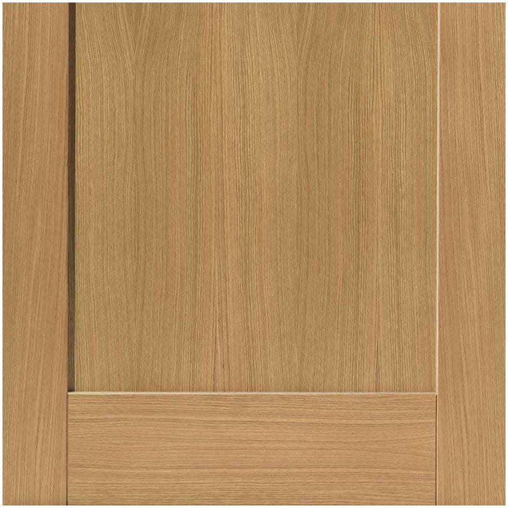 J B Kind Oak Shaker Etna Fire Door - 1/2 Hour Fire Rated