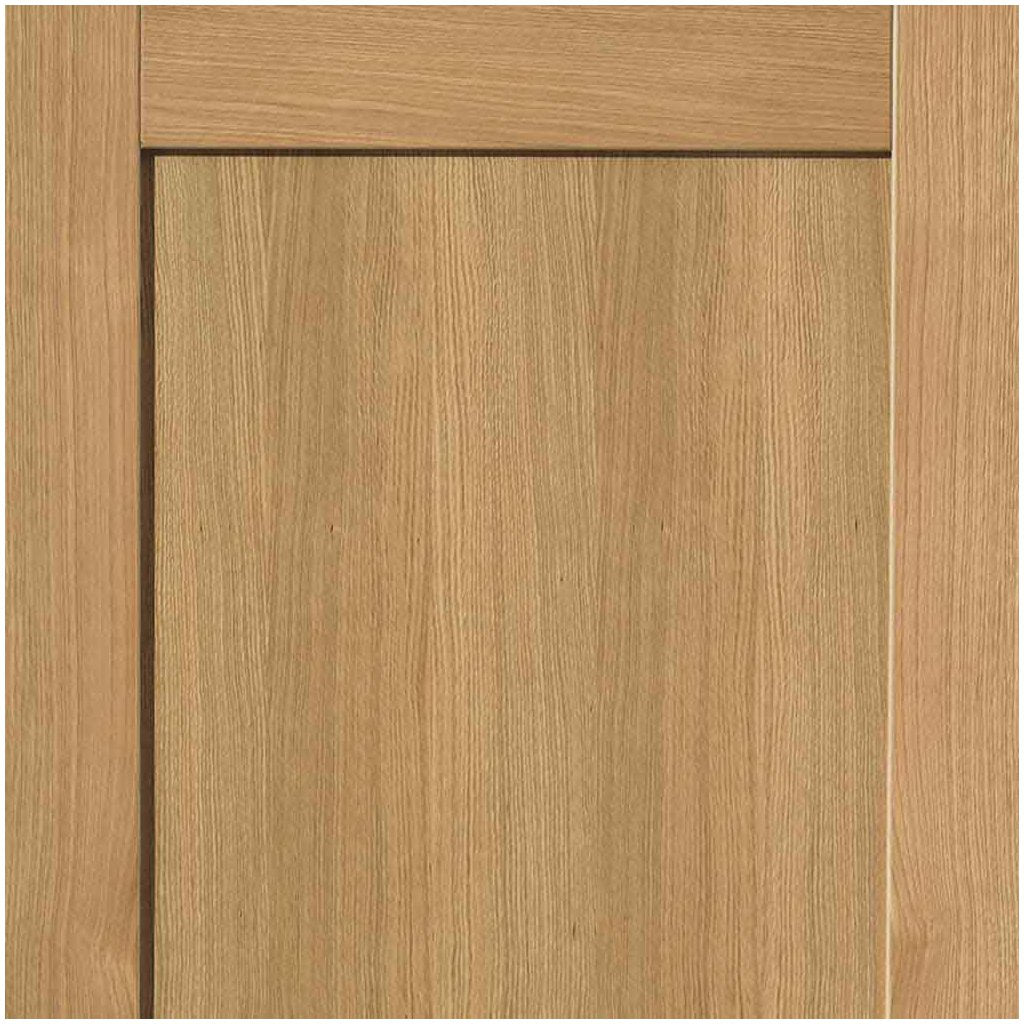 J B Kind Oak Shaker Etna Fire Door - 1/2 Hour Fire Rated