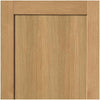 J B Kind Oak Shaker Etna Fire Door - 1/2 Hour Fire Rated