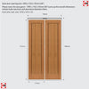 J B Kind Oak Shaker Etna Bifold Door