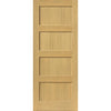 J B Kind Oak Shaker Snowdon Fire Door - 1/2 Hour Fire Rated