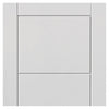J B Kind Quattro Smooth Moulded Panel Door Pair - White Primed