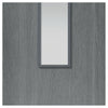 Modern interior grey door