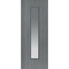 Modern interior grey door