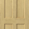 Interior oak veneer traditional panel door