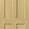 J B Kind Oak Classic Derwent Fire Door - 1/2 Hour Fire Rated