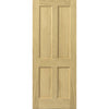 Interior oak veneer traditional panel door