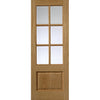 Interior oak veneer traditional panel door