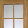 Interior oak veneer traditional panel door