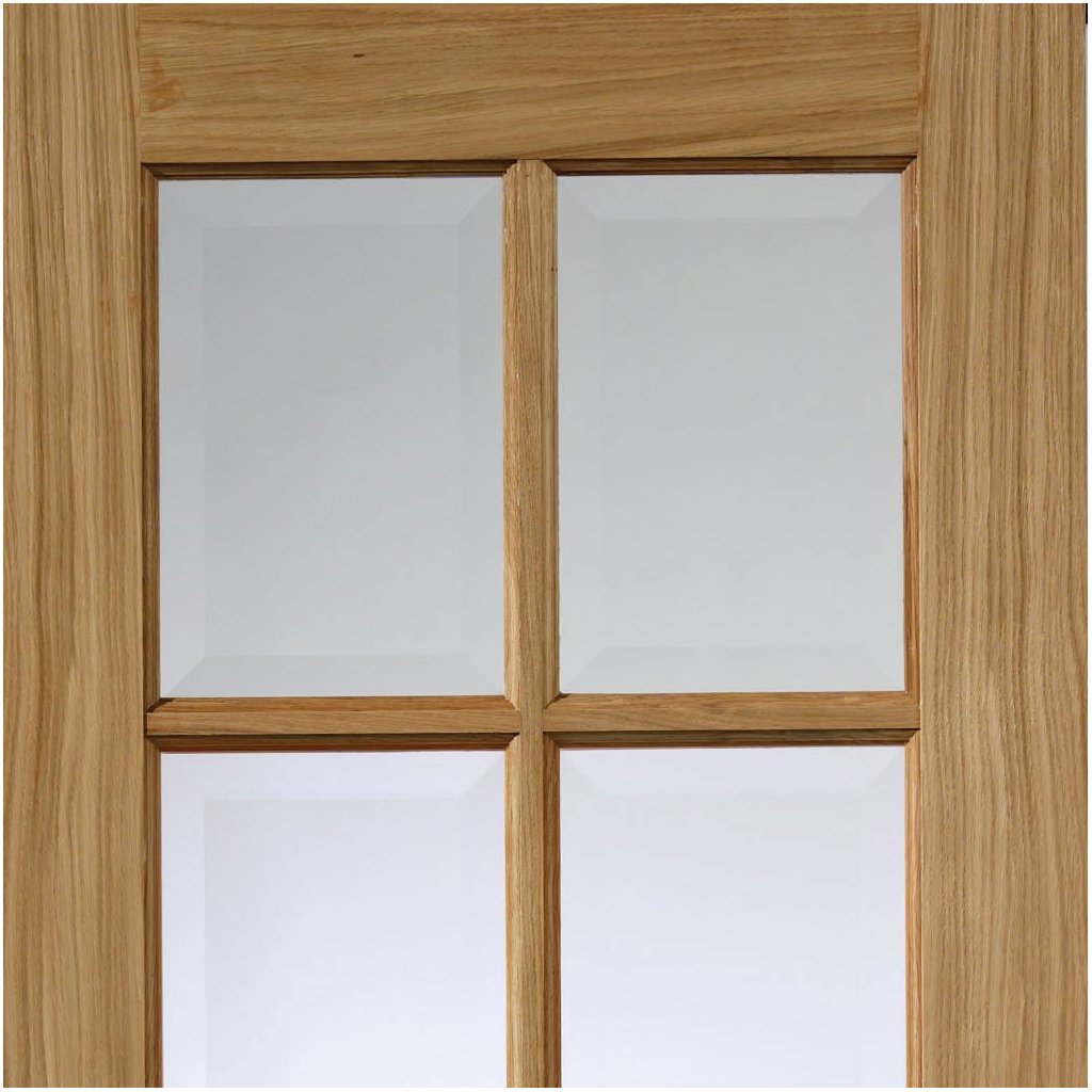 Interior oak veneer traditional panel door