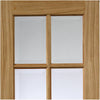 Interior oak veneer traditional panel door