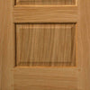 Single Sliding Door & Track - Trent 2 Panel Oak Door - Prefinished