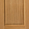 Single Sliding Door & Track - Trent 2 Panel Oak Door - Prefinished