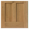 Single Sliding Door & Track - Rustic Shaker 4 Panel Oak Door - Prefinished