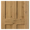 Single Sliding Door & Track - Rustic Shaker 4 Panel Oak Door - Prefinished