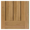 Single Sliding Door & Track - Rustic 1930 DX Shaker Oak Door - Prefinished