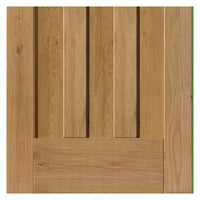 Double Sliding Door & Track - Rustic 1930 DX Shaker Oak Doors - Prefinished