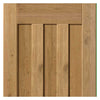 Double Sliding Door & Track - Rustic 1930 DX Shaker Oak Doors - Prefinished