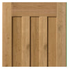 Rustic Oak 1930 DX Shaker Absolute Evokit Pocket Door Detail - Prefinished