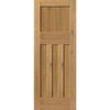 J B Kind Rustic Oak 1930 DX Shaker Door Pair - Prefinished