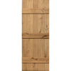 J B Kind Rustic Oak Ledged Unfinished Door Pair