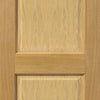 J B Kind Charnwood Oak 2 Panel Door Pair - Prefinished