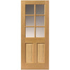 Interior oak veneer traditional panel door