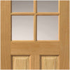 Interior oak veneer traditional panel door