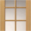 Interior oak veneer traditional panel door