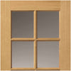 Interior oak veneer traditional panel door