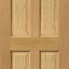 J B Kind Oak Classic Grizedale 6 Panel Fire Door - 1/2 Hour Fire Rated - Prefinished